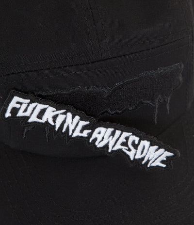 Fucking Awesome Velcro Volley Strapback Cap - Black