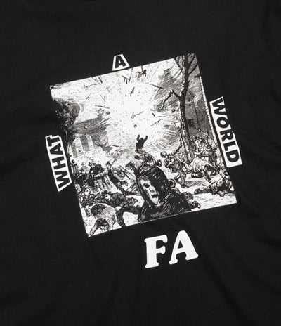 Fucking Awesome What A World T-Shirt - Black