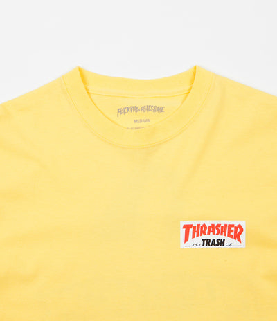 Fucking Awesome x Thrasher Trash Me Long Sleeve T-Shirt - Yellow