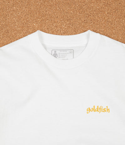 Girl Goldfish Embroidered T-Shirt - White