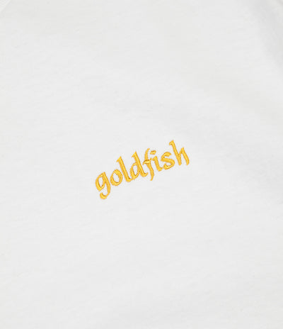 Girl Goldfish Embroidered T-Shirt - White