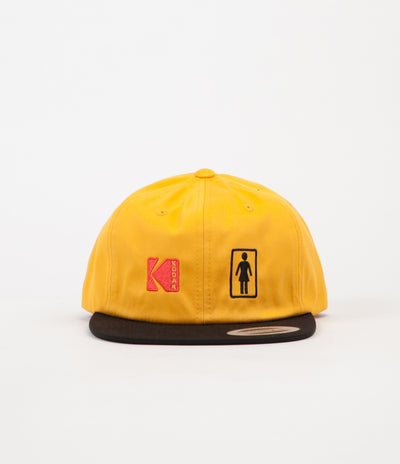 Girl OG Kodak 6 Panel Cap - Black / Gold