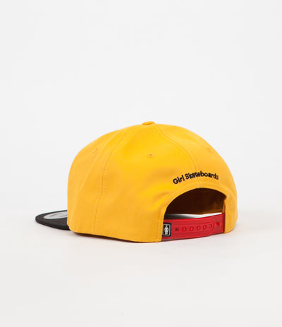 Girl OG Kodak 6 Panel Cap - Black / Gold