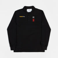 Girl x Kodak Kodak Long Sleeve Polo Shirt - Black thumbnail