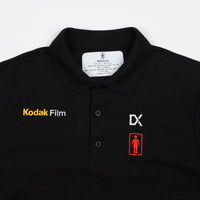 Girl x Kodak Kodak Long Sleeve Polo Shirt - Black thumbnail