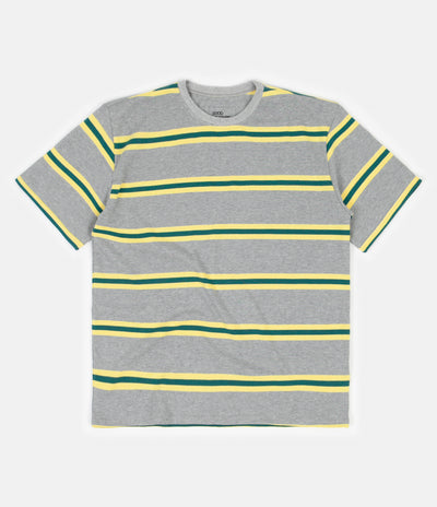 Good Measure M-4 Surf Stripe T-Shirt - Grey / Yellow