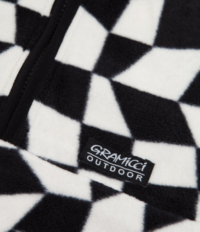 Gramicci Mock Neck Fleece - Black Check