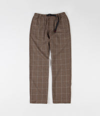 Gramicci Wool Blend Gramicci Pants - Glen Check Camel