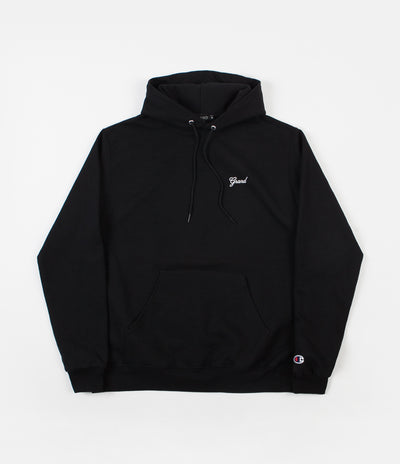 Grand Collection Script Hoodie - Black