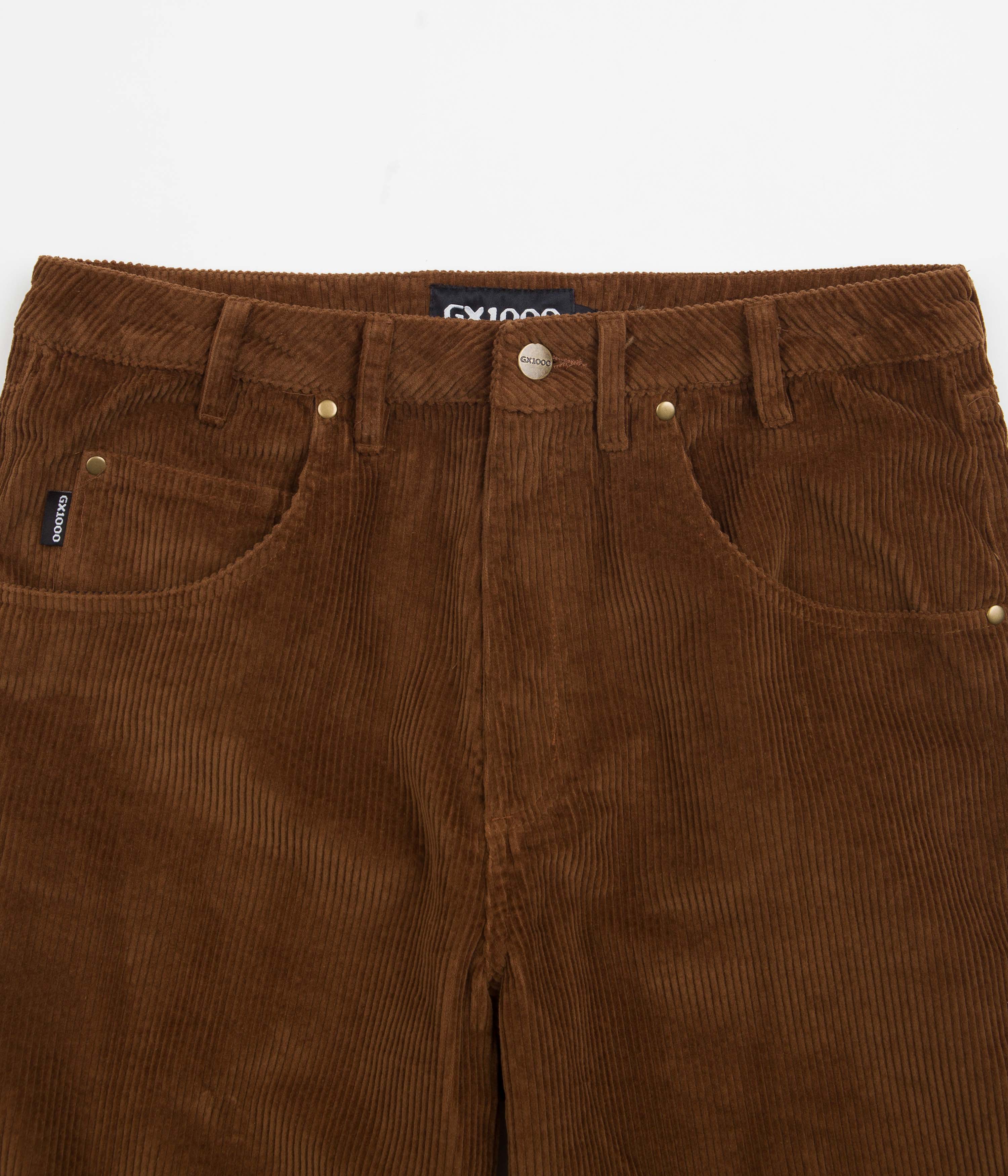 GX1000 Dimethyltryptamine Baggy Cord Pants - Tobacco | Flatspot