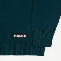 Helas Himalaya Knitted Sweatshirt - Navy / Green thumbnail