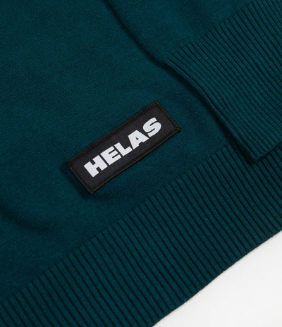 Helas Himalaya Knitted Sweatshirt - Navy / Green