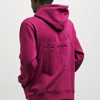 Helas Relief Hoodie - Plum thumbnail