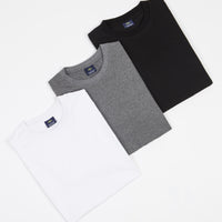 Helas T-Shirt (3 Pack) - White / Grey / Black thumbnail