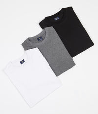 Helas T-Shirt (3 Pack) - White / Grey / Black