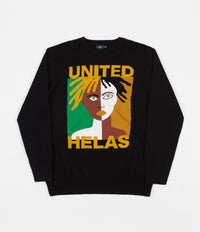 Helas United Knit Sweatshirt - Black