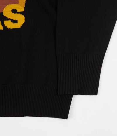 Helas United Knit Sweatshirt - Black