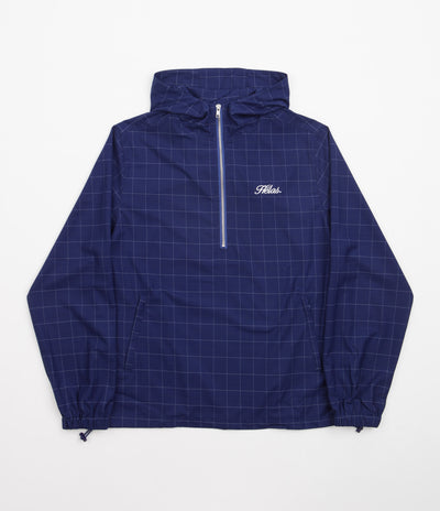 Helas Vitto Hooded Jacket - Checked Navy