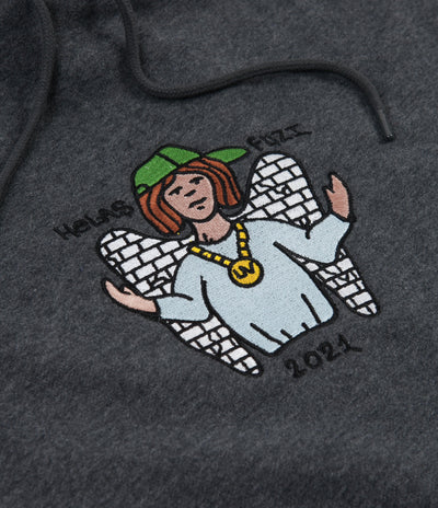 Helas x Fuzi Angel Hoodie - Dark Grey