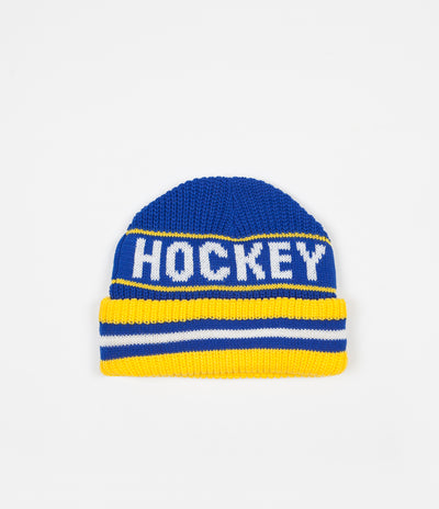 Hockey Big Beanie - Blue / Yellow