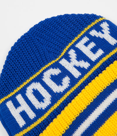 Hockey Big Beanie - Blue / Yellow