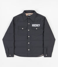 Hockey Down Snap Shirt - Black