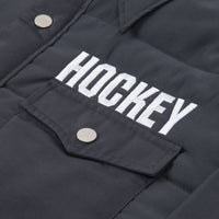 Hockey Down Snap Shirt - Black thumbnail