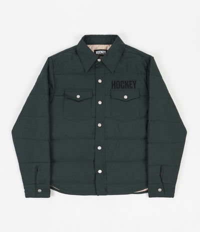 Hockey Down Snap Shirt - Dark Green