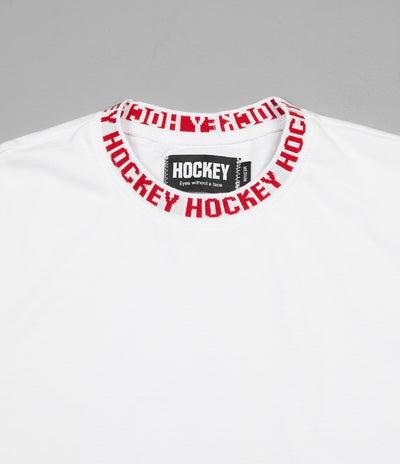 Hockey Knit Ringer T-Shirt - White / White