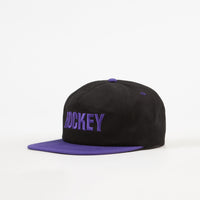 Hockey League 6 Panel Cap - Black / Purple thumbnail