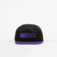 Hockey League 6 Panel Cap - Black / Purple thumbnail