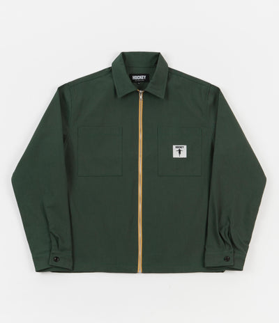 Hockey Zip Shirt - Dark Green