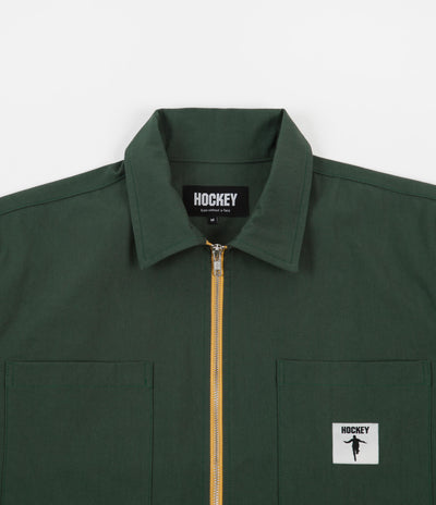 Hockey Zip Shirt - Dark Green