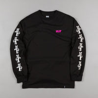 HUF Bear UV Long Sleeve T-Shirt - Black thumbnail