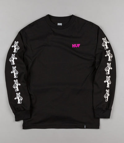 HUF Bear UV Long Sleeve T-Shirt - Black