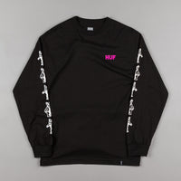 HUF Bear UV Long Sleeve T-Shirt - Black thumbnail