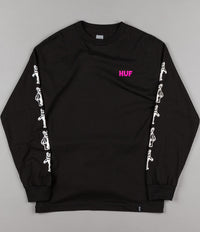 HUF Bear UV Long Sleeve T-Shirt - Black