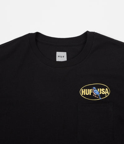 HUF Birdwatch Pocket T-Shirt - Black