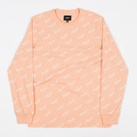 HUF Bolt All-Over Long Sleeve T-Shirt - Peach thumbnail