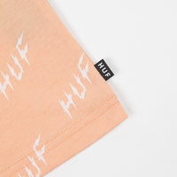 HUF Bolt All-Over Long Sleeve T-Shirt - Peach thumbnail