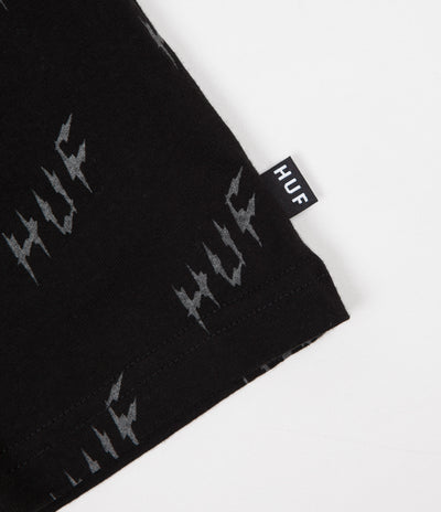 HUF Bolt All-Over T-Shirt - Black