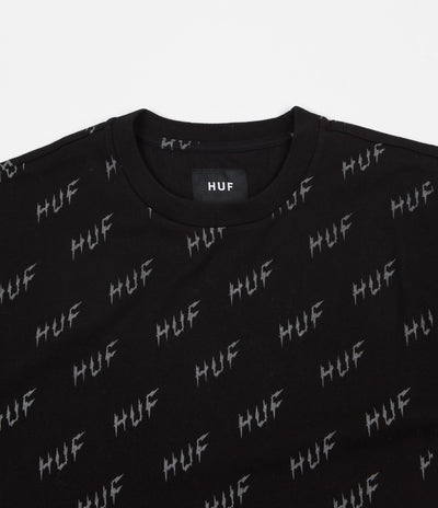 HUF Bolt All-Over T-Shirt - Black