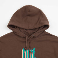 HUF Bookend Hoodie - Chocolate thumbnail