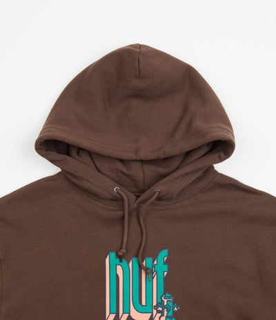 HUF Bookend Hoodie - Chocolate