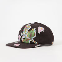 HUF Botanica Script 6 Panel Cap - Black thumbnail