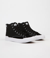 HUF Classic Hi ESS Shoes Black White Flatspot