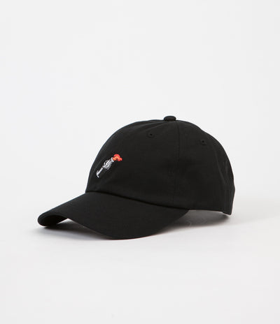 HUF Cocktail Hour Curved Visor 6 Panel Cap - Black