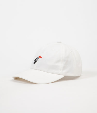 HUF Cocktail Hour Curved Visor 6 Panel Cap - White