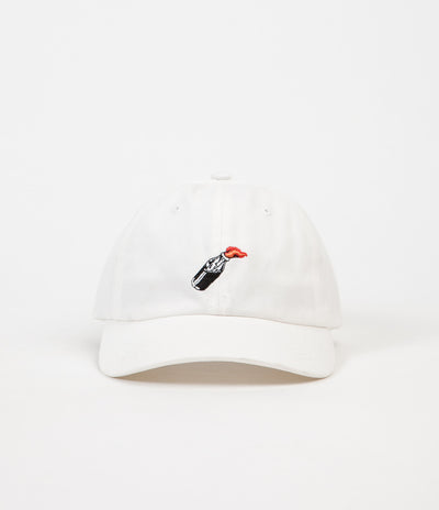 HUF Cocktail Hour Curved Visor 6 Panel Cap - White