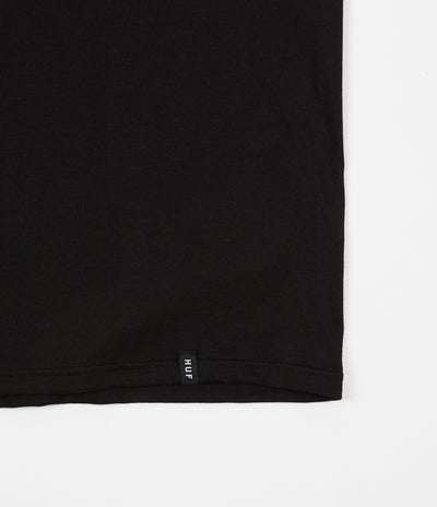 HUF Colour Block Bar Logo T-Shirt - Black